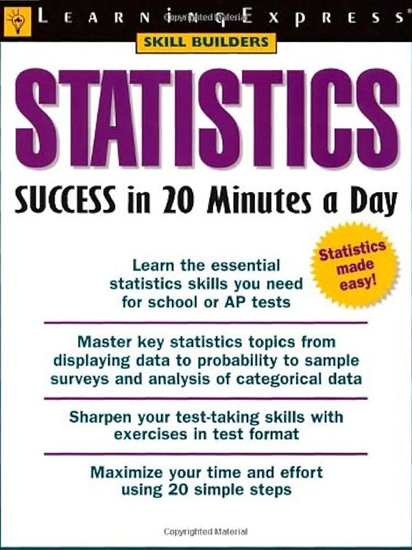 Statistics Success in 20 Minutes a Day统计学入门教材