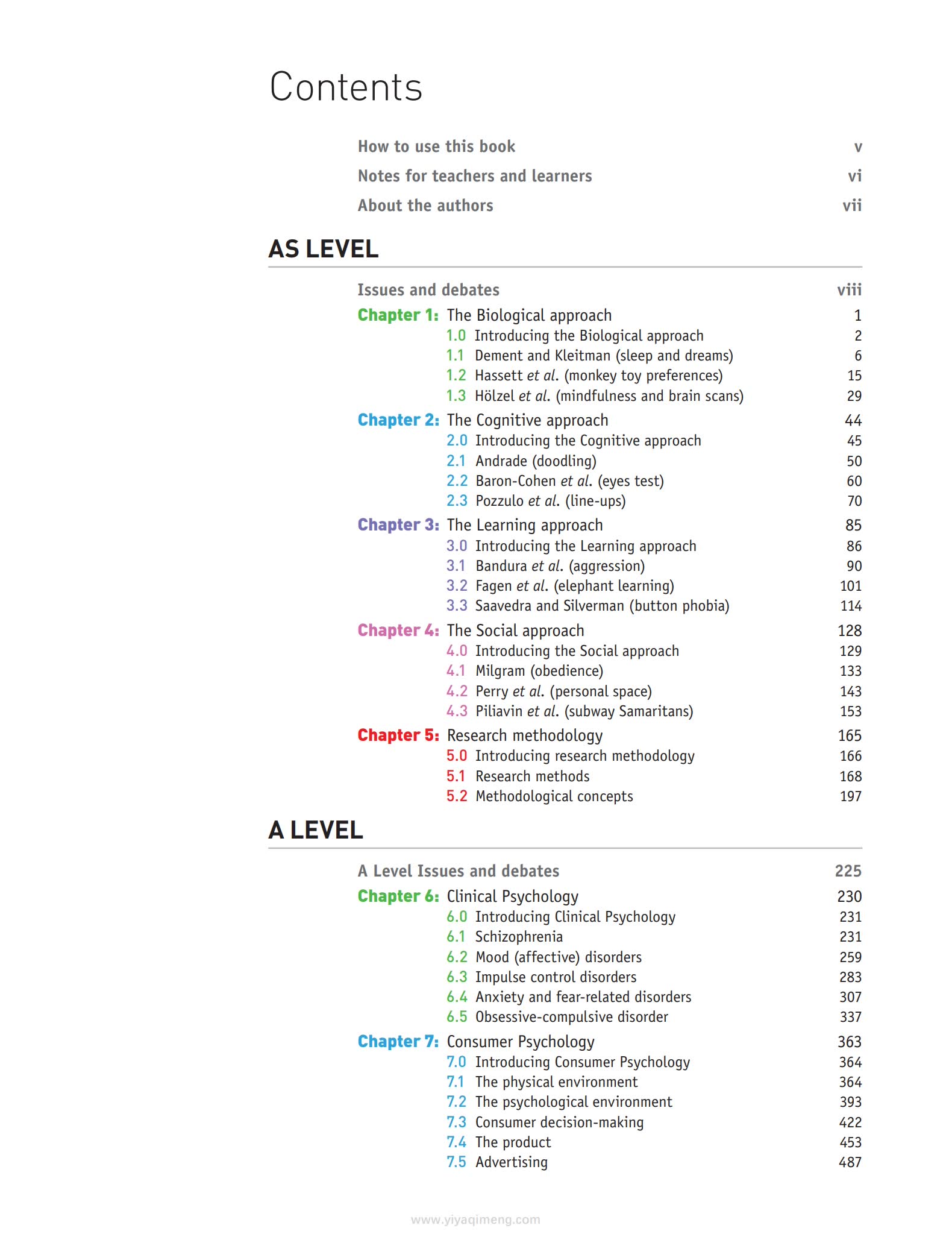 Hodder心理学教材Cambridge International AS & A Level Psychology