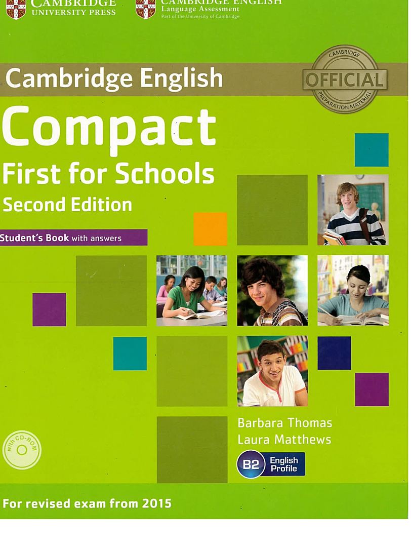 Compact First for Schools第二版 剑桥英语B2考试备考教材