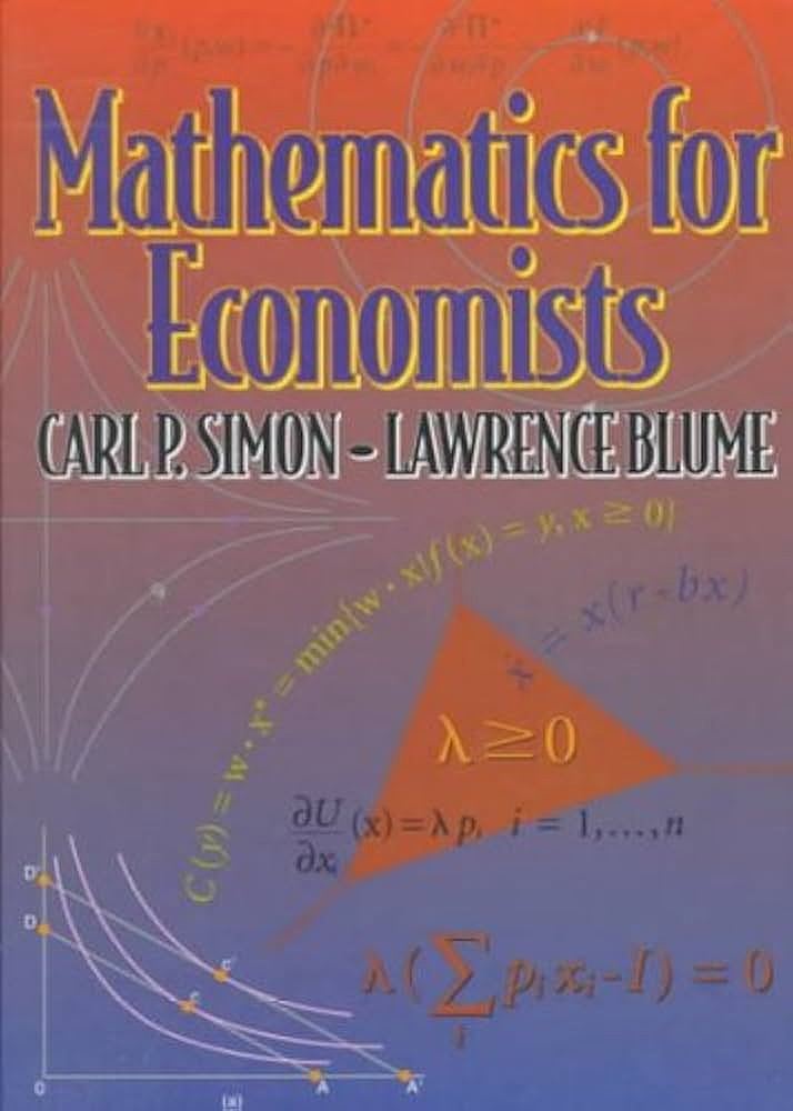 《Mathematics for Economists》经典经济数学教材