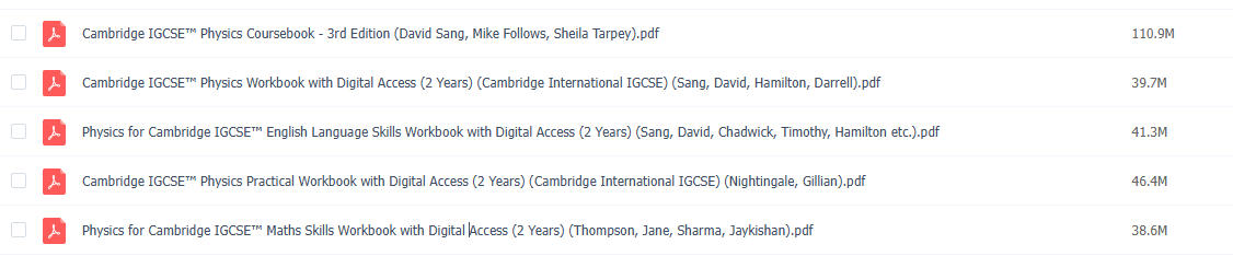 Cambridge IGCSE™ Physics 第三版物理教材电子版