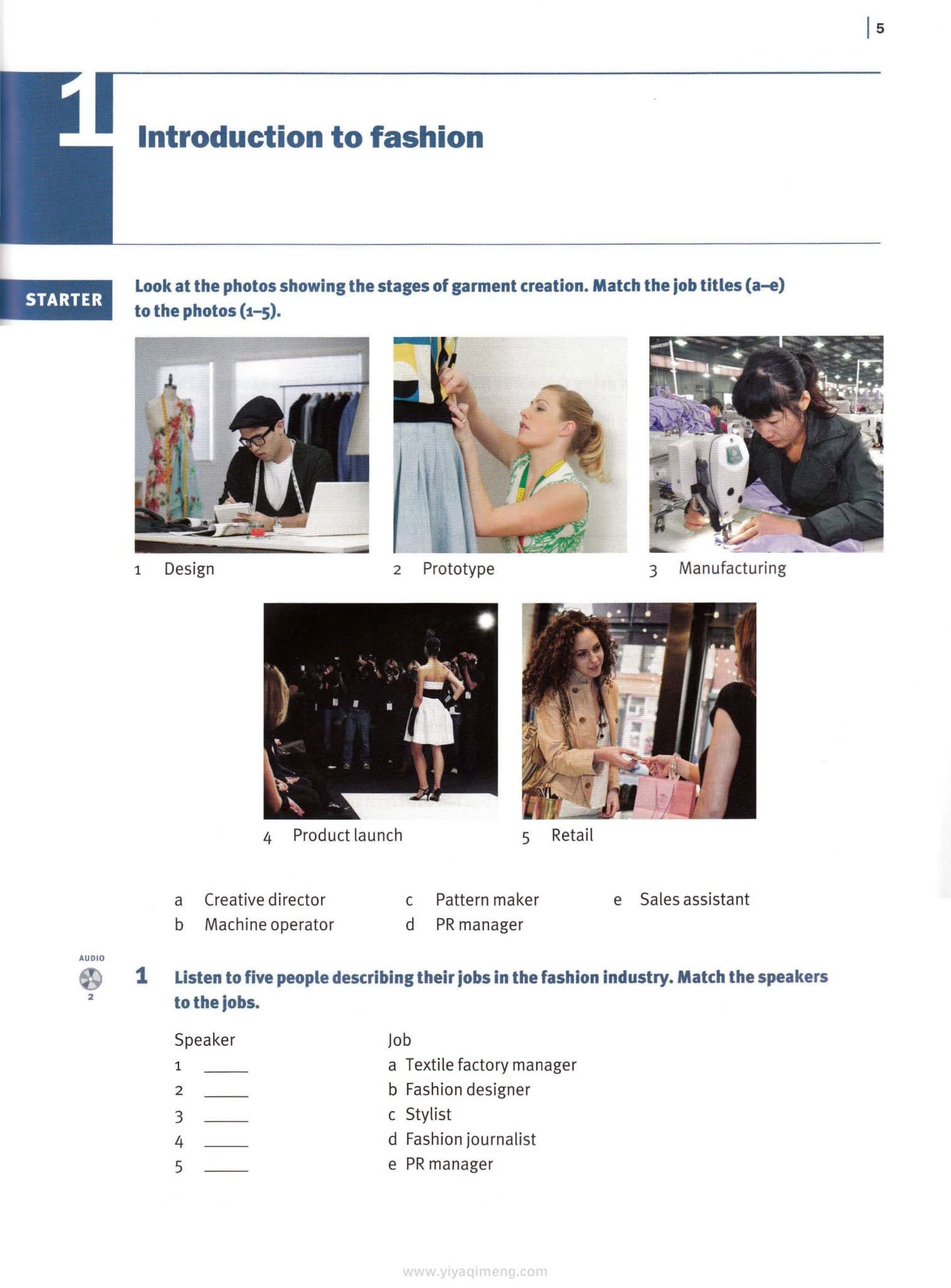 时尚英语入门教材 牛津English for the Fashion Industry