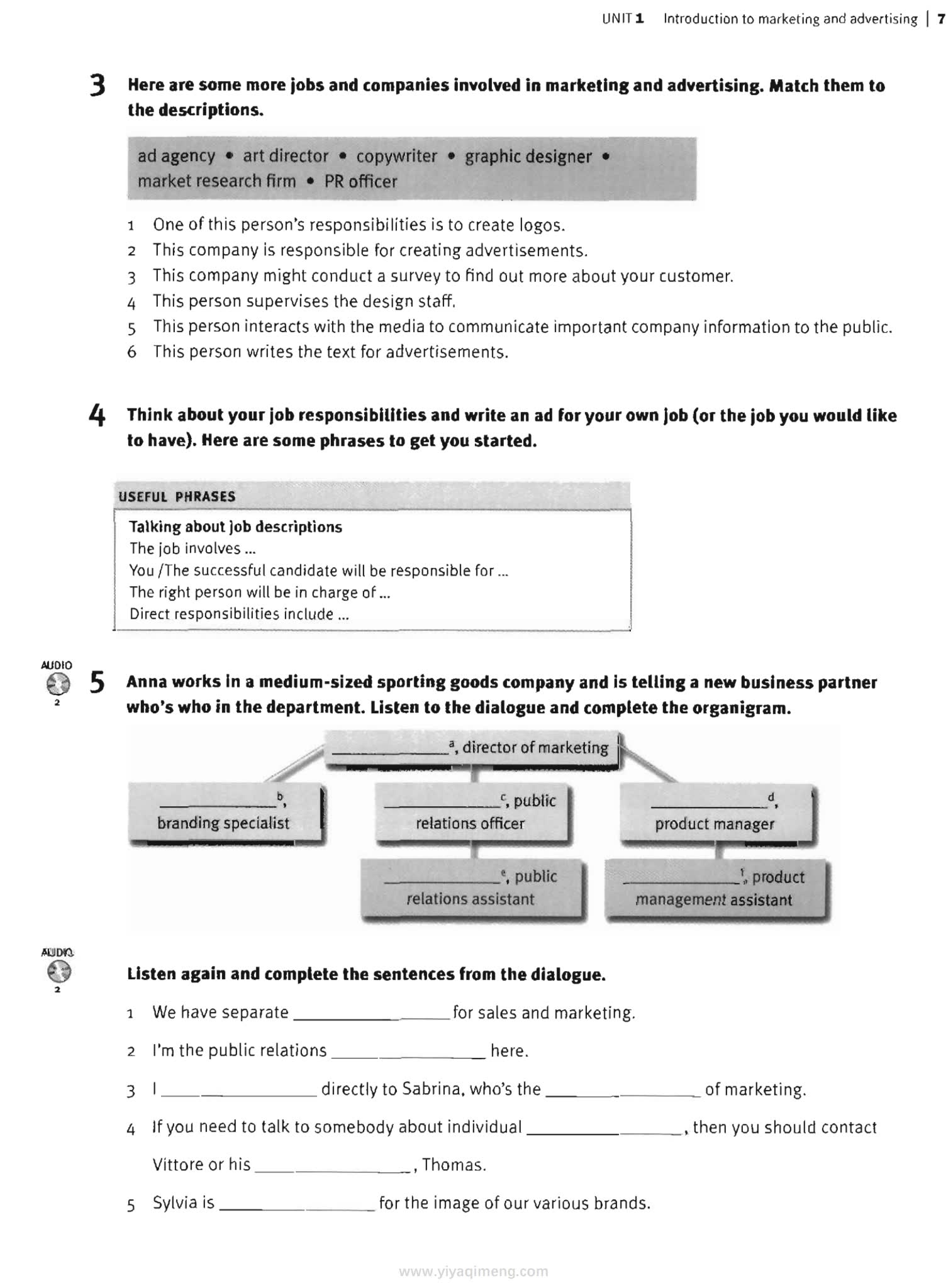 牛津English for Marketing and Advertising市场营销和广告行业英语教材
