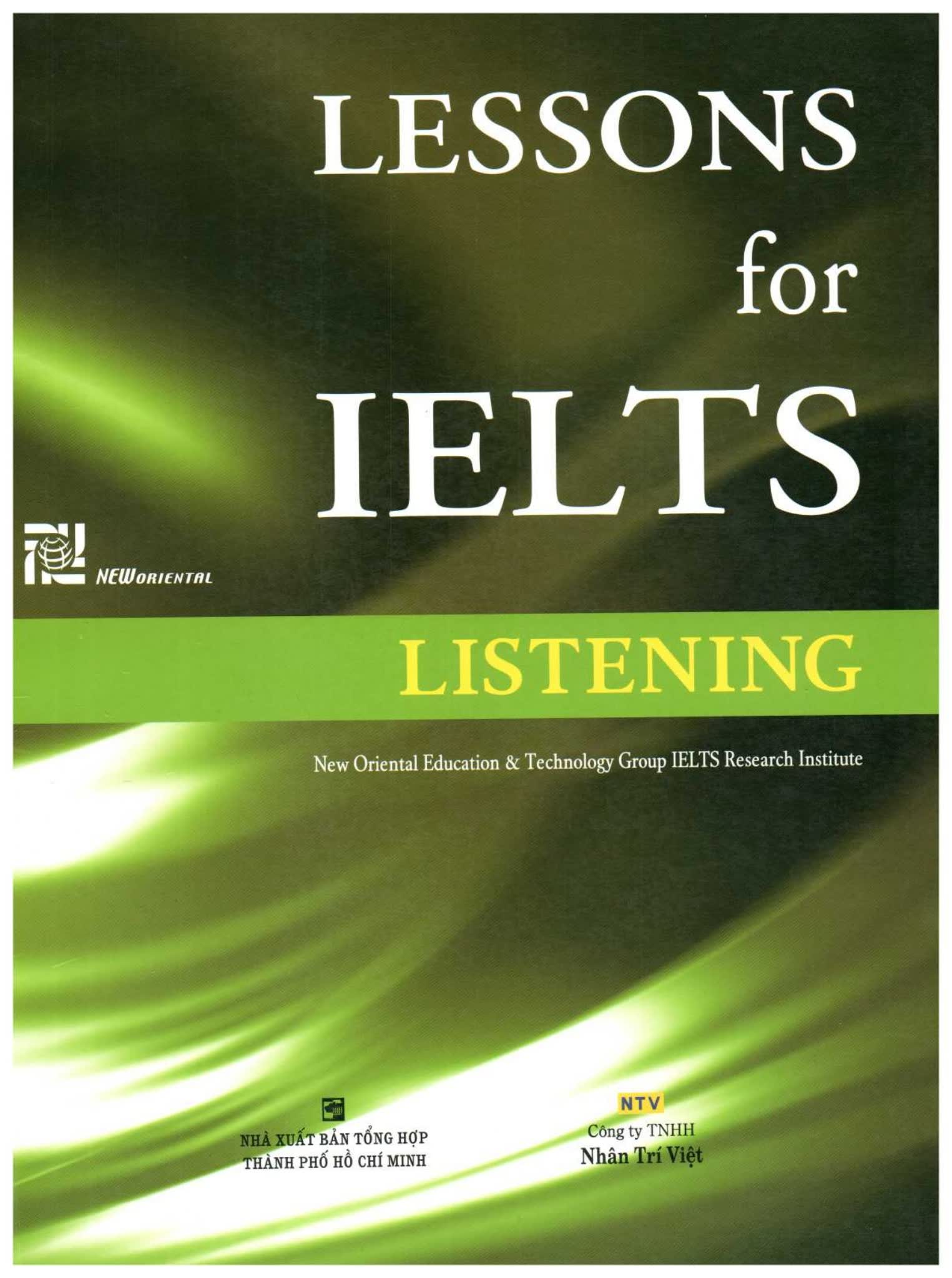 Lessons for IELTS系列教材 面向东亚学习者的实战指南