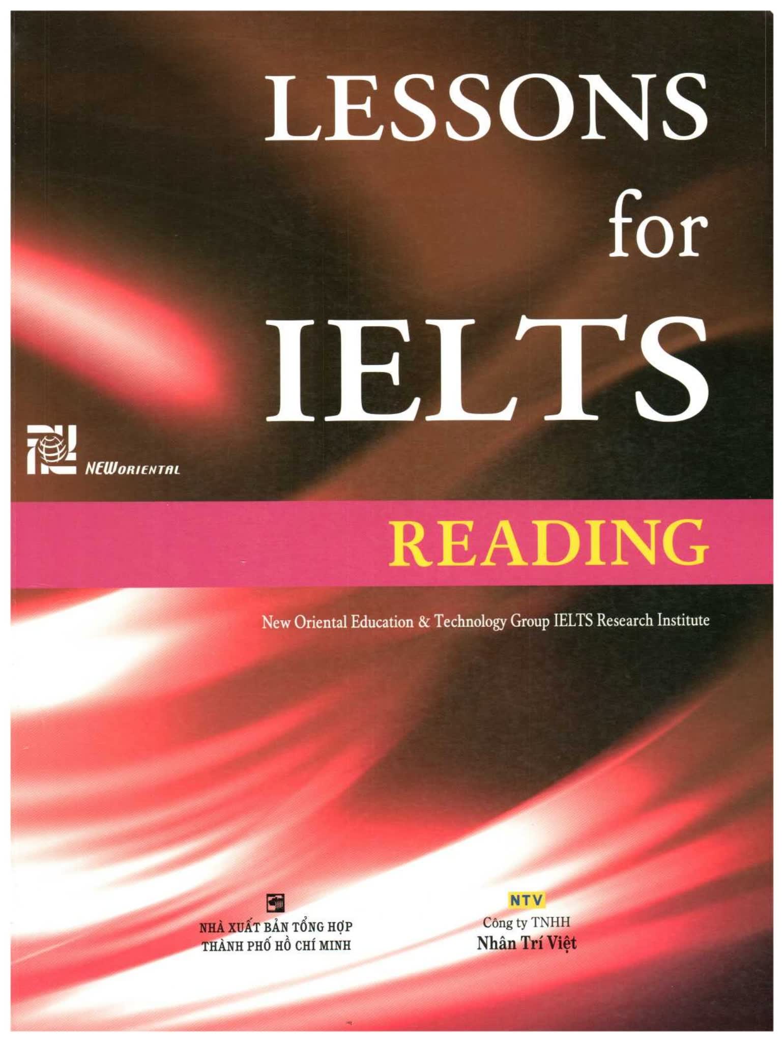 Lessons for IELTS系列教材 面向东亚学习者的实战指南