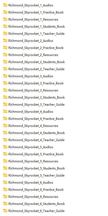 Richmond《Skyrocket》美式英语小学教材