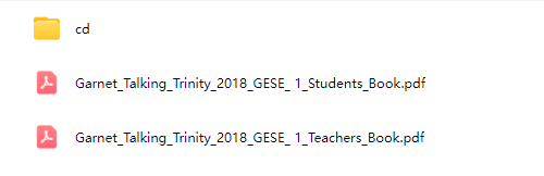 Trinity GESE考试口语教材 Garnet Talking Trinity 2018 GESE