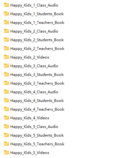 ELI Happy Kids 五级别小学英语教材