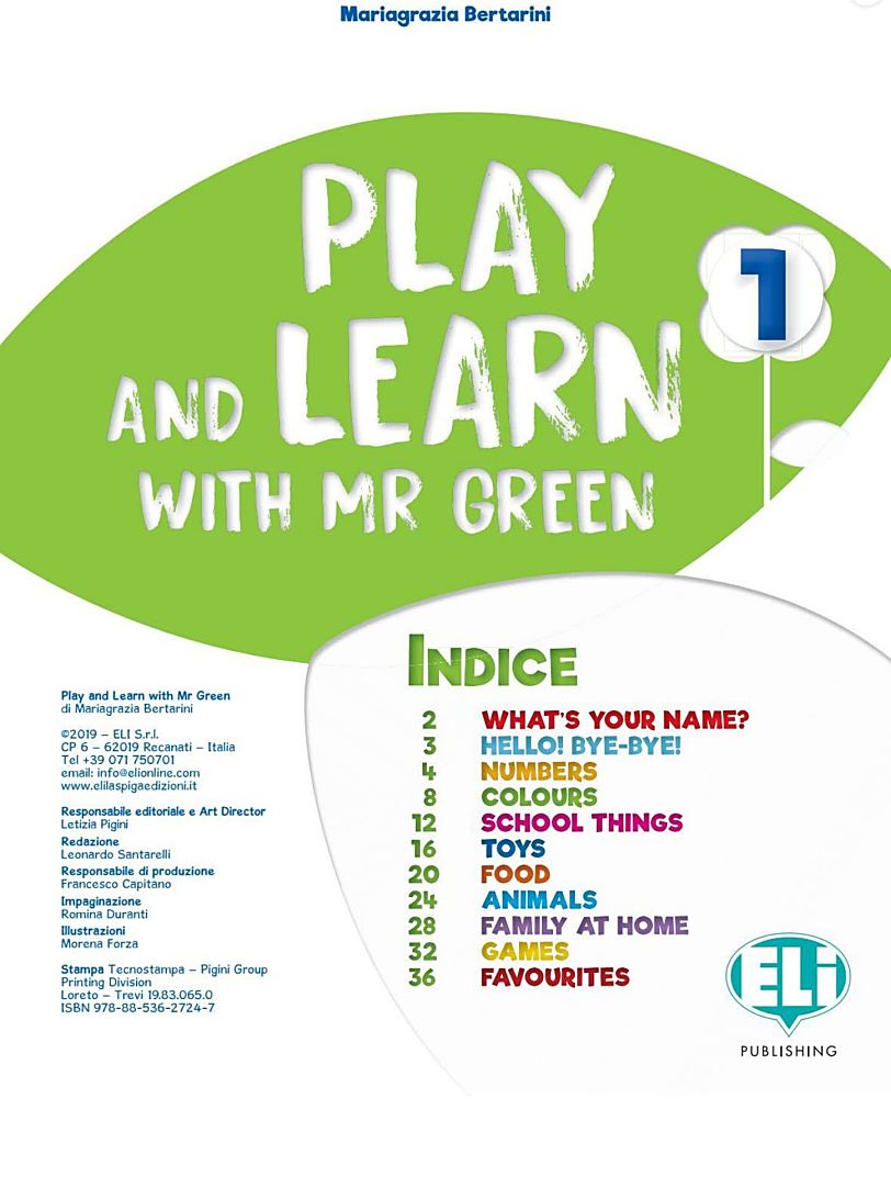 ELI Publishing Play and Learn with Mr Green幼儿趣味英语启蒙教材