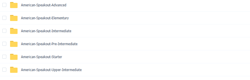Pearson American Speakout 培生6级别成人美式英语教材