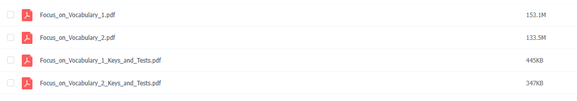 Focus on Vocabulary 朗文培生学术英语词汇工具书
