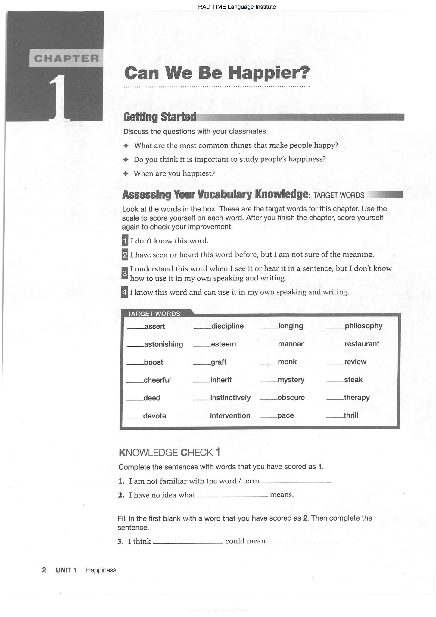 Focus on Vocabulary 朗文培生学术英语词汇工具书