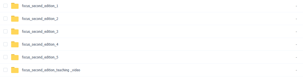Longman Pearson Focus 第二版