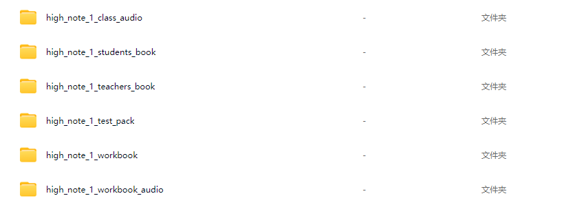 Longman Pearson High Note 朗文培生高中英语教材 