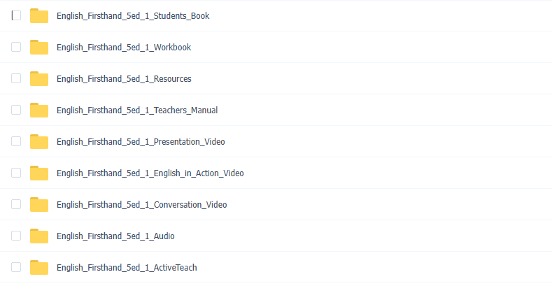 Pearson English Firsthand 培生全球畅销的成人与青少年英语口语教材