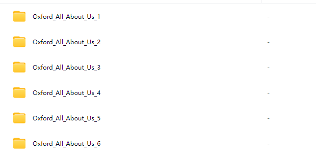 牛津 All About Us 6级别小学初中英语教材