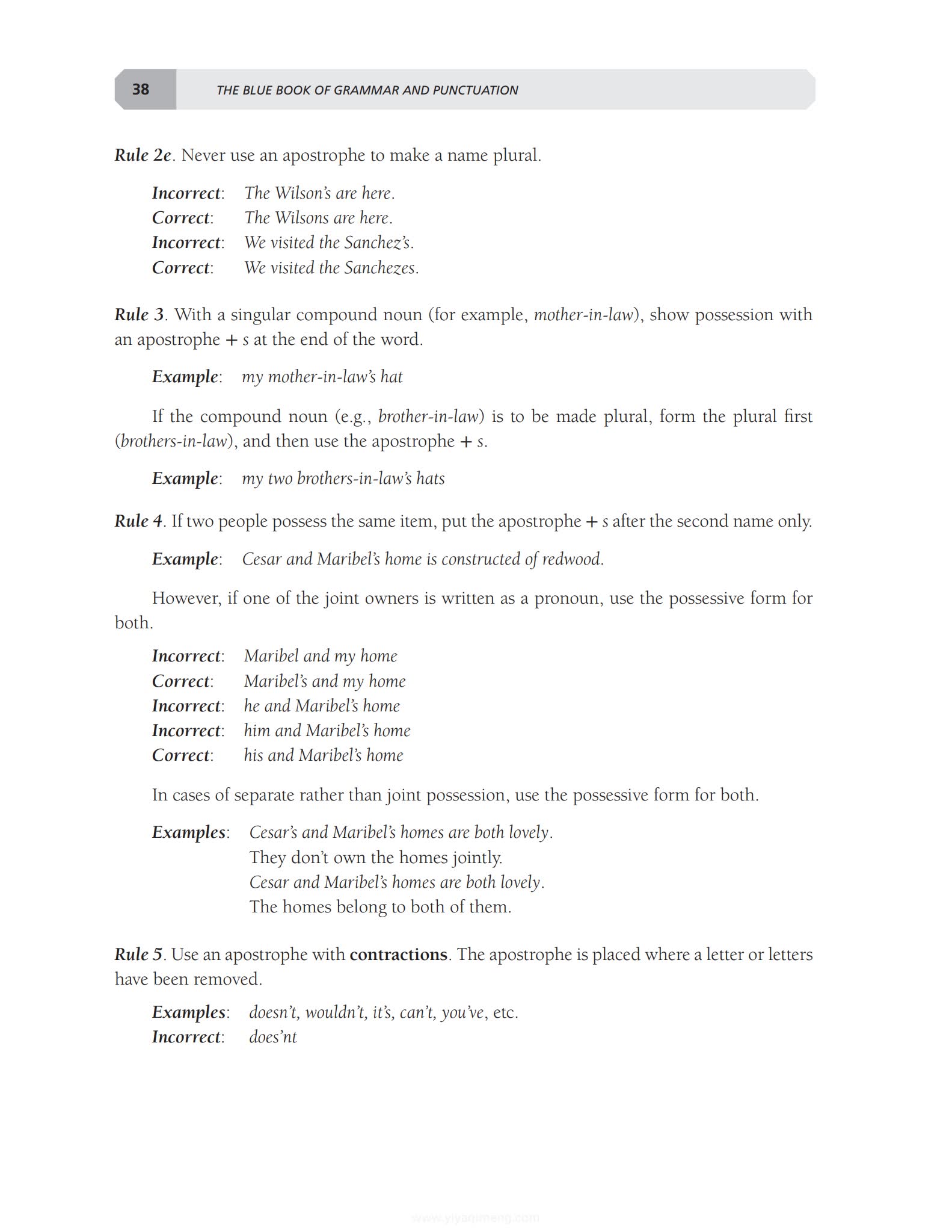 The Blue Book of Grammar and Punctuation实用型经典英语语法与标点教材