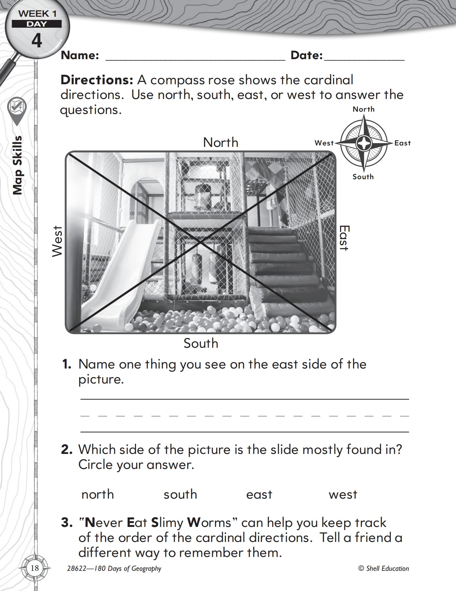180 Days of Geography 美国小学地理练习册