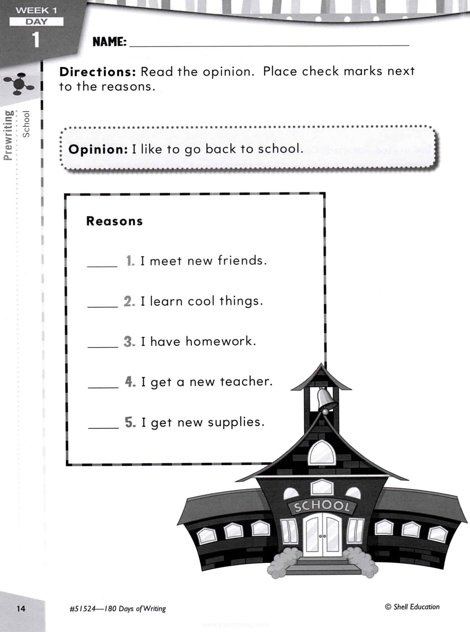 180 Days of Writing 美式小学英语写作练习册