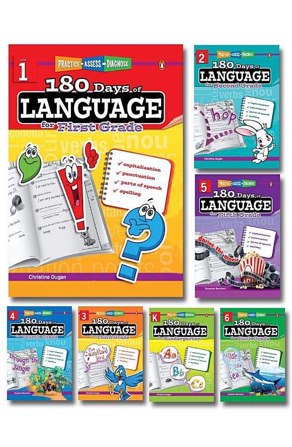 180 Days of Language 美国小学语言练习册