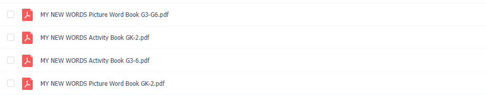 My New Words美国加州小学高颜值词汇启蒙教材