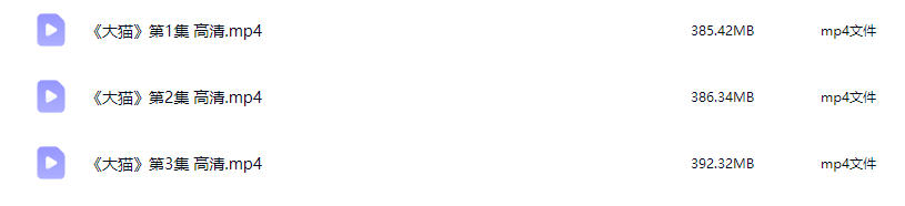 BBC 自然历史纪录片 Big Cats大猫 电子版PDF 夸克百度云网盘下载