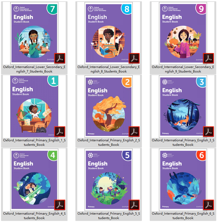 Oxford International Primary and Lower-Secondary English 牛津国际学校小学初中英语教材