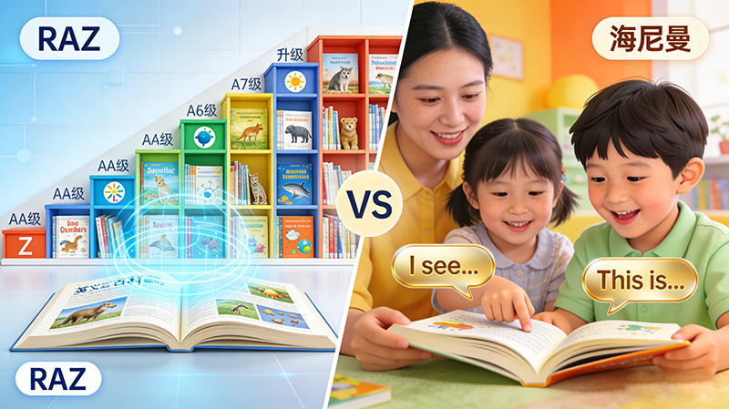 RAZ分级阅读和海尼曼哪个好?10维度深度对比测评
