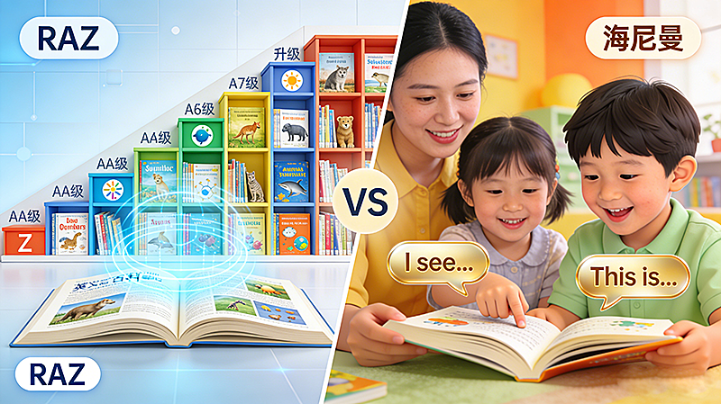 RAZ分级阅读和海尼曼哪个好?10维度深度对比测评