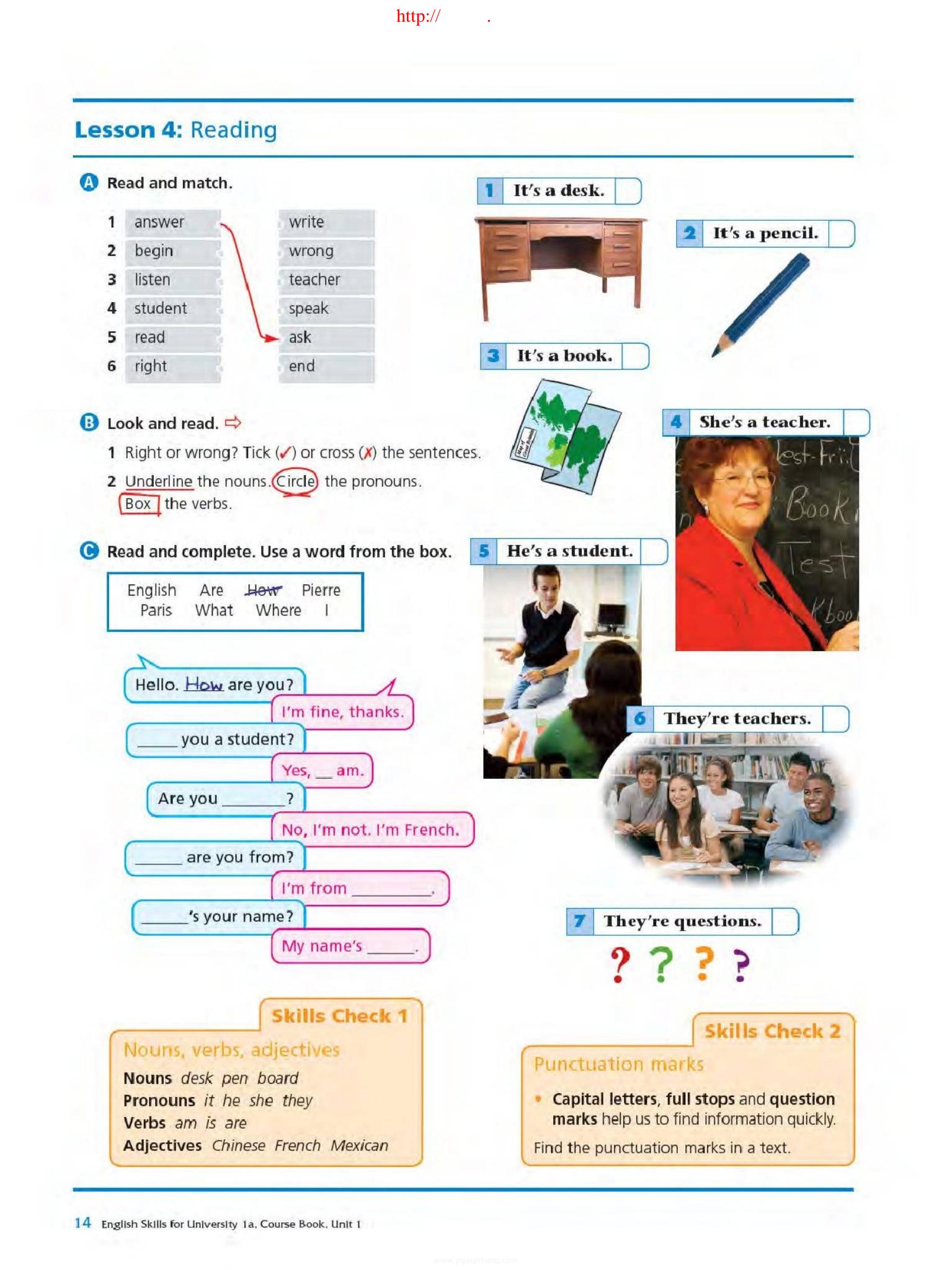 English Skills for University Garnet 大学生学术英语教材