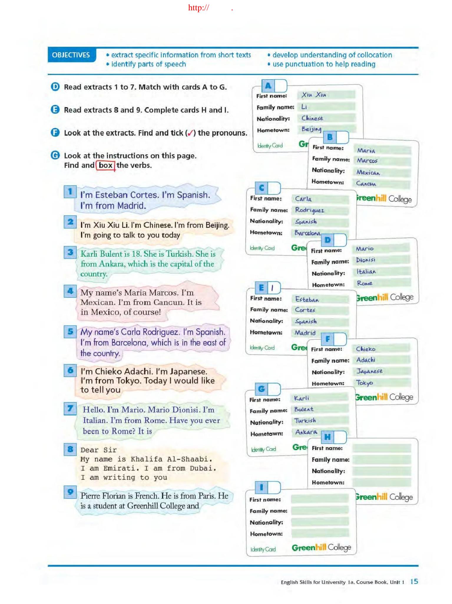English Skills for University Garnet 大学生学术英语教材