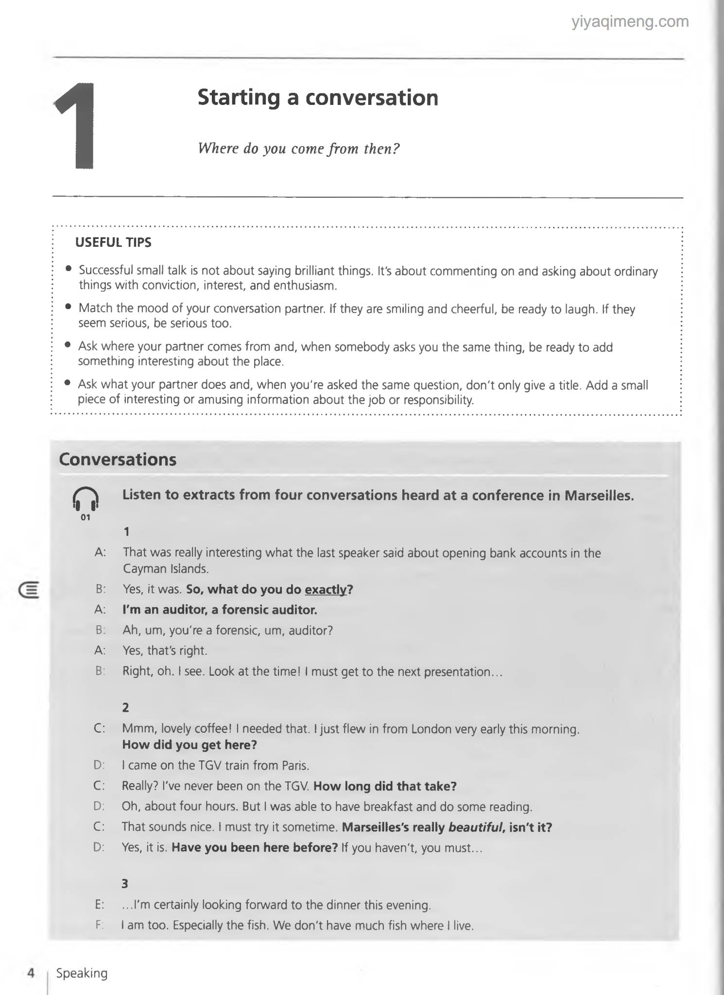 Collins English for Business 系列教材电子版资源下载（PDF+MP3） 内容摘要