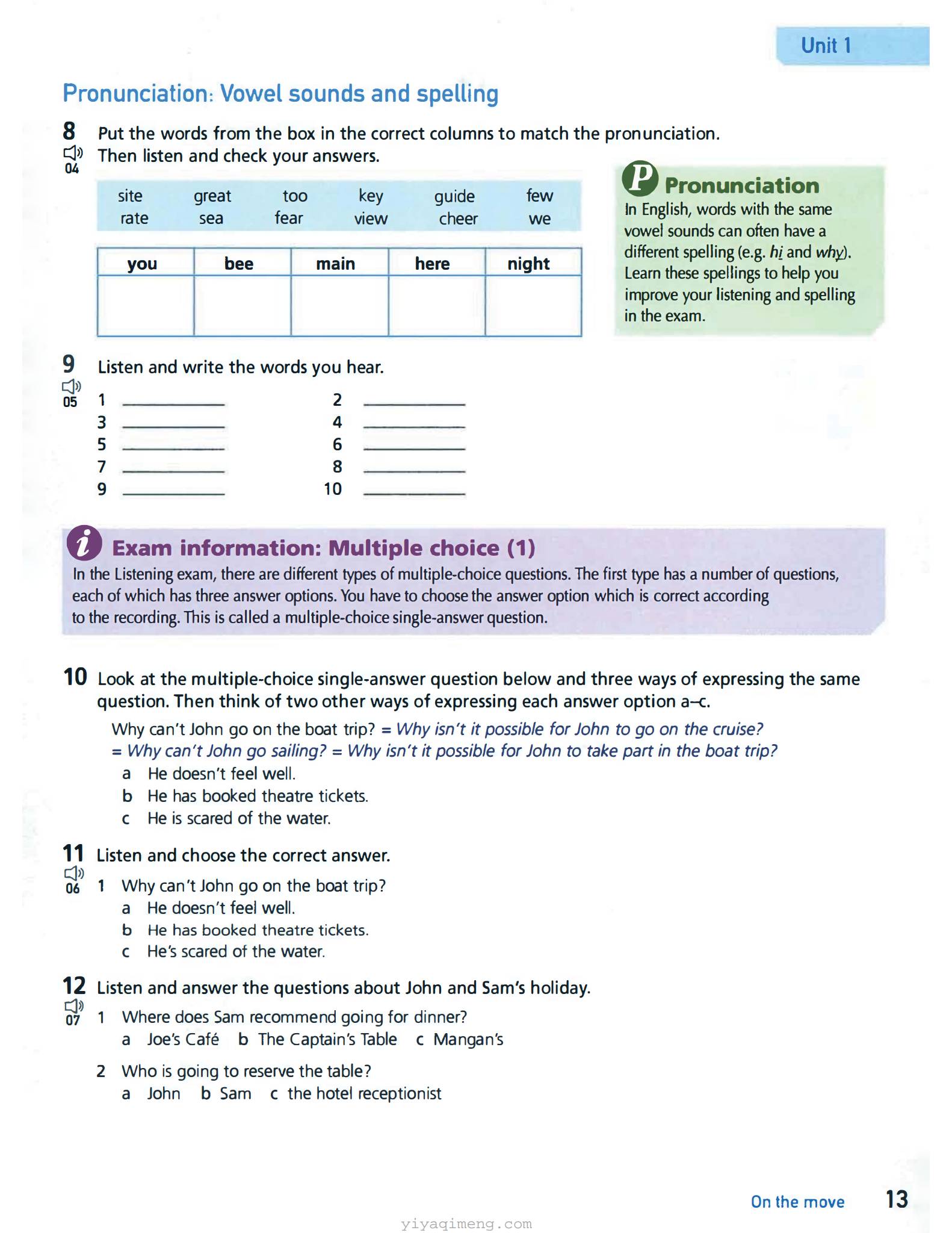 Collins for IELTS 第二版 雅思四技能分册教材(听说读写 PDF + 音频)主要内容