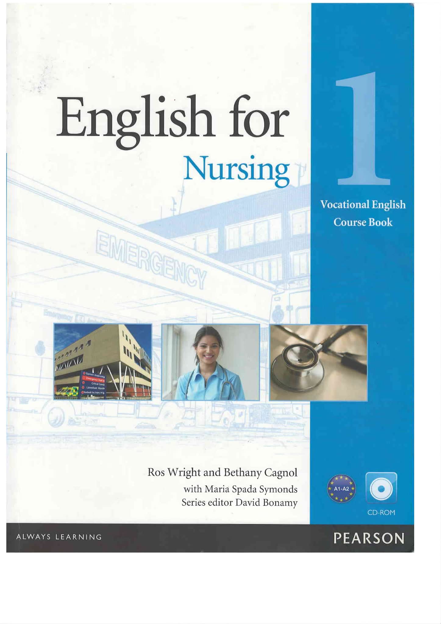 Pearson 护理英语教材English for Nursing 电子版 PDF 下载