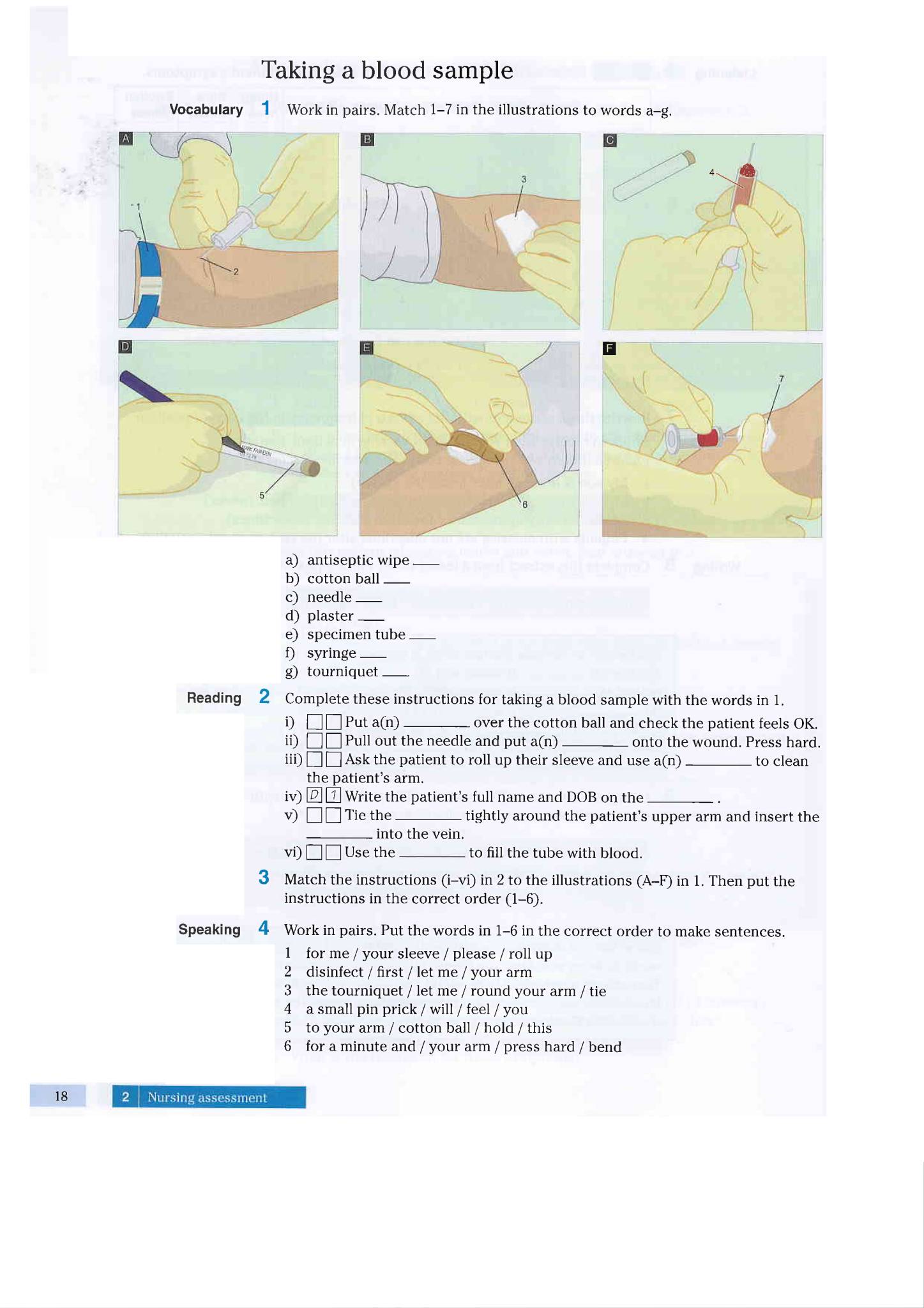 Pearson 护理英语教材English for Nursing 电子版 PDF  内容摘要