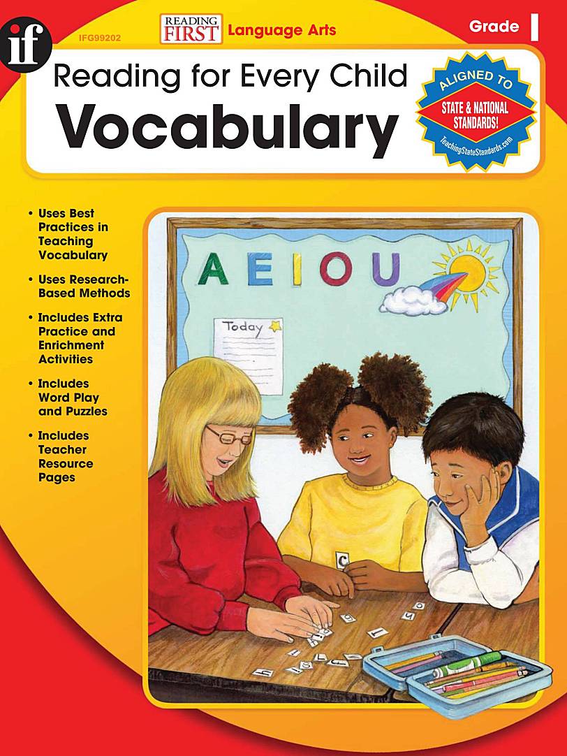 Reading for Every Child Vocabulary 全套电子版：K-5共6册词汇练习册PDF下载