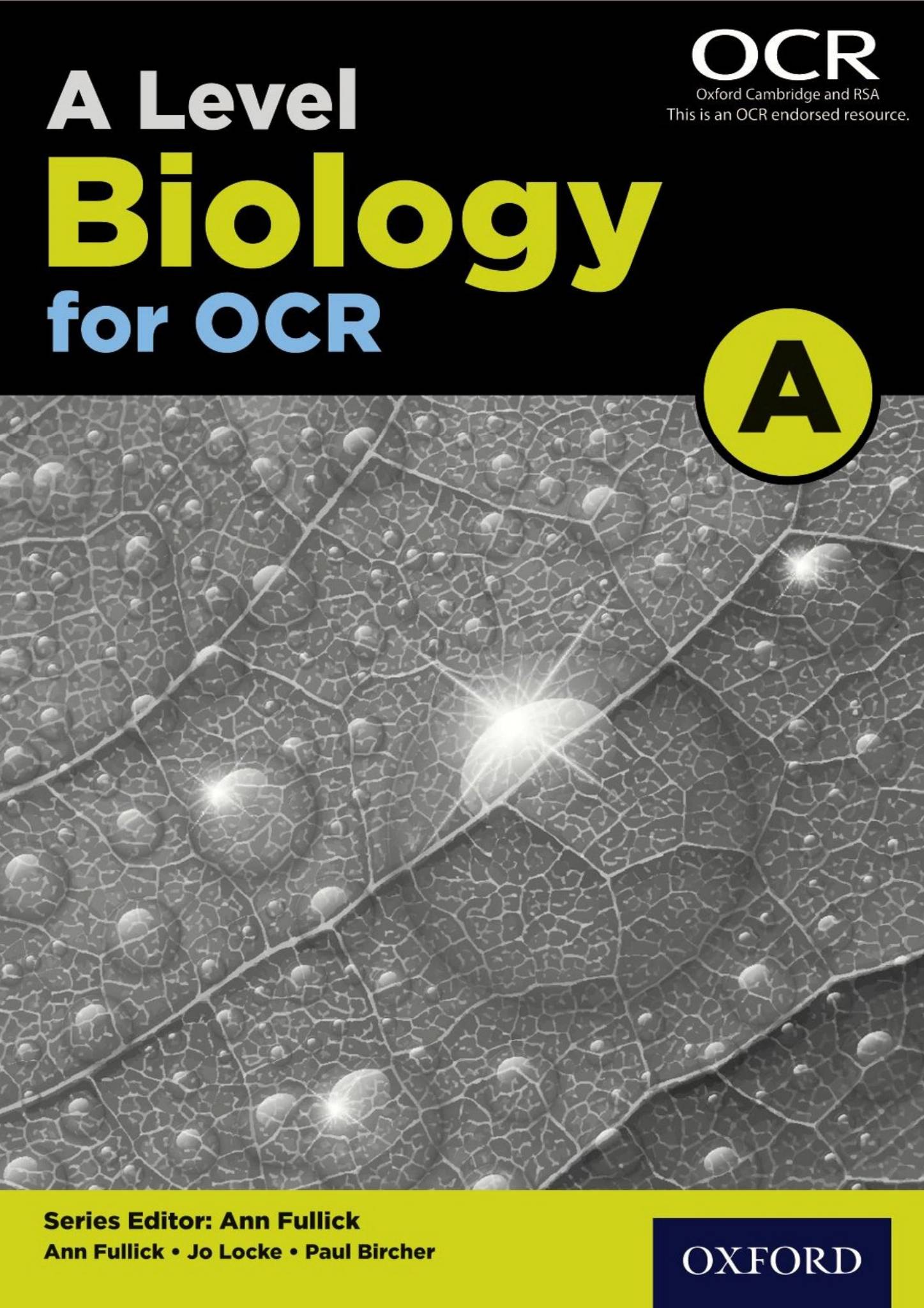 Oxford OCR A Biology A Level 学生课本 PDF OUP 合订本