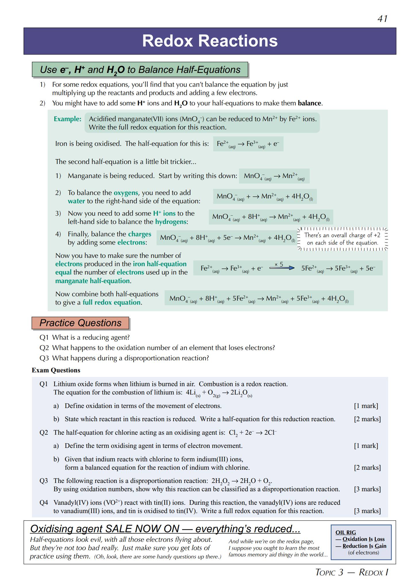 CGP A-Level Chemistry(Edexcel)电子版:复习练习册 PDF 下载