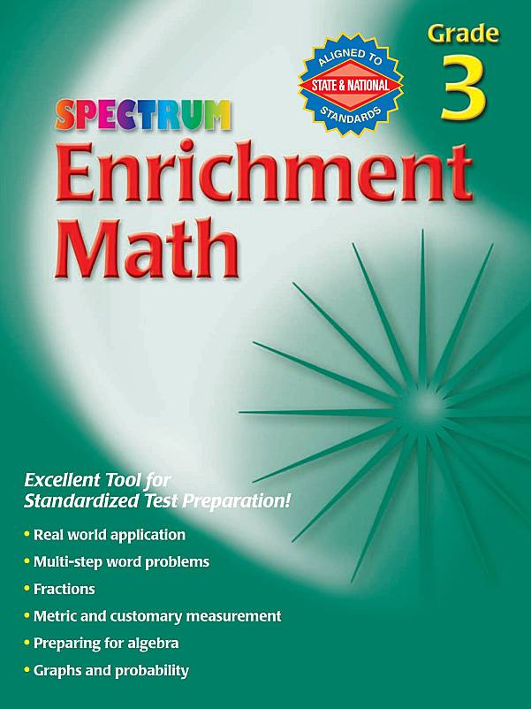 Spectrum Enrichment Math G3–G8 数学应用题练习册电子版PDF 下载
