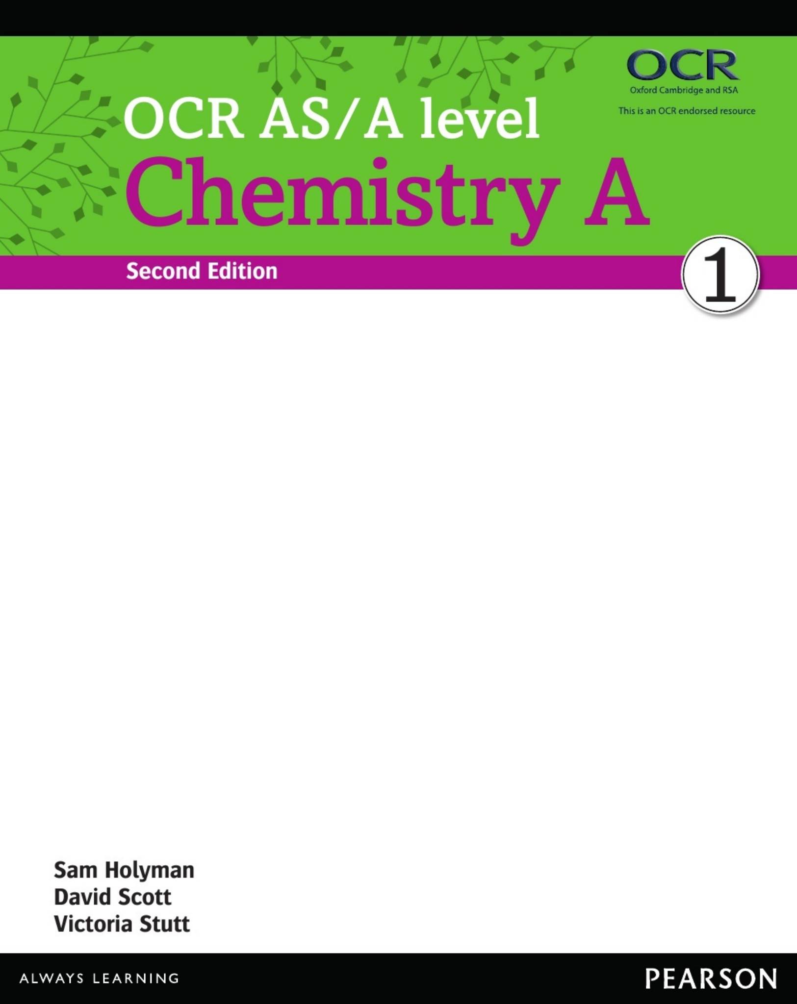Pearson OCR A Chemistry A Level 学生课本（Year 1 + Year 2 分册）电子版下载1