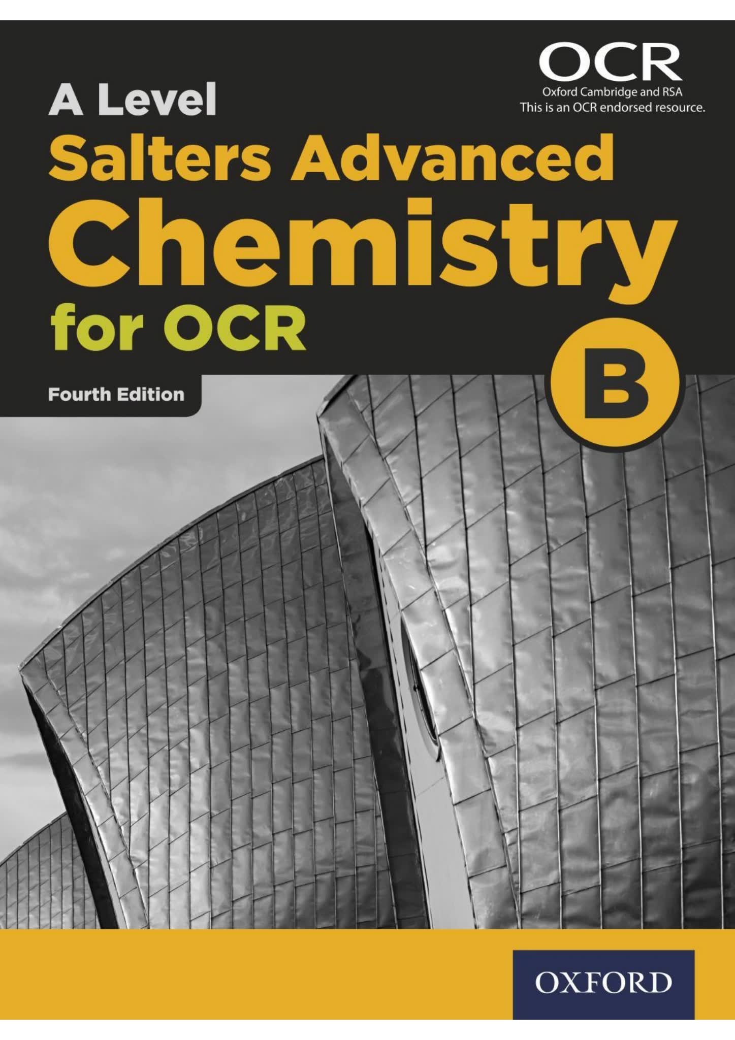 OCR B Salters Advanced Chemistry A Level 学生课本PDF（OUP 合订本，York）