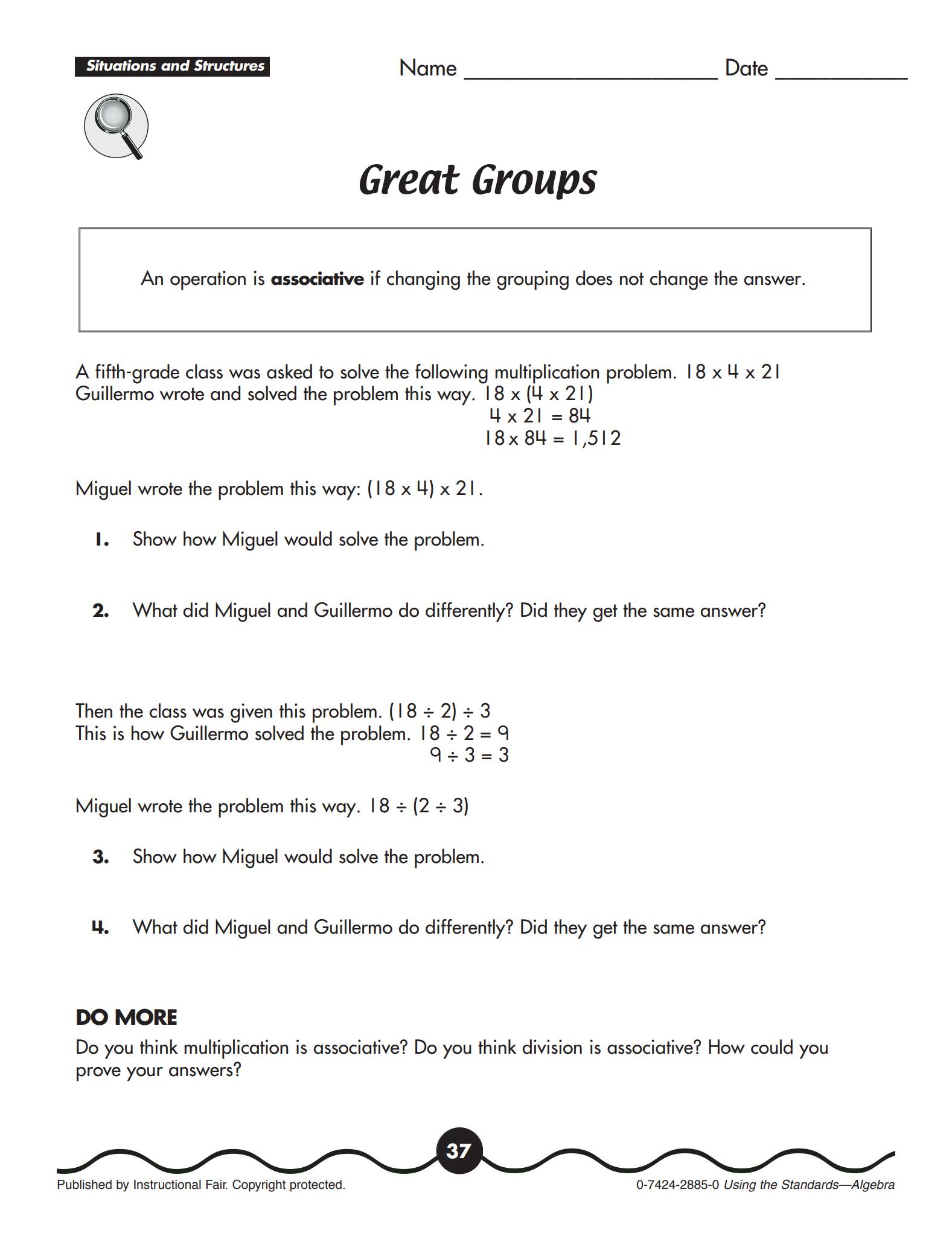 Using the Standards – Algebra 代数专项练习册 电子版PDF 下载