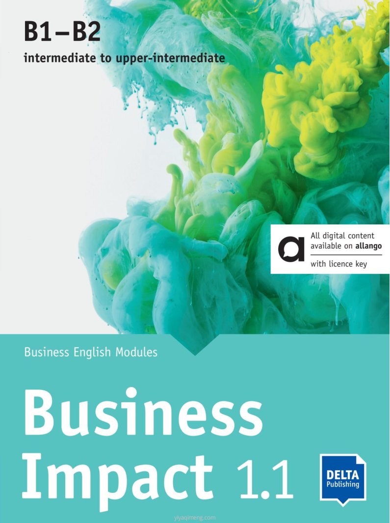 Business Impact 1.1 学生书封面