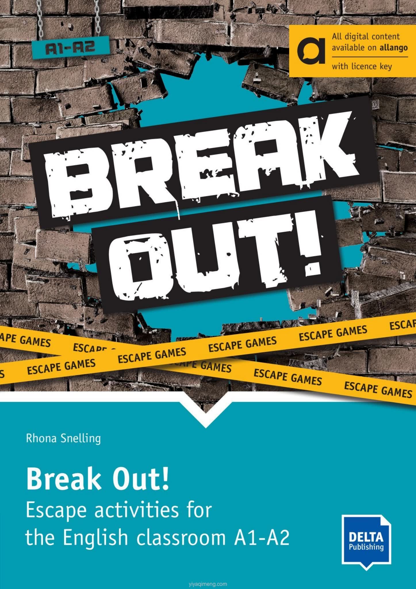 Delta Break Out! 英语课堂密室逃脱活动书 A1-B2 三级全套资源下载(可复印活动+音频)