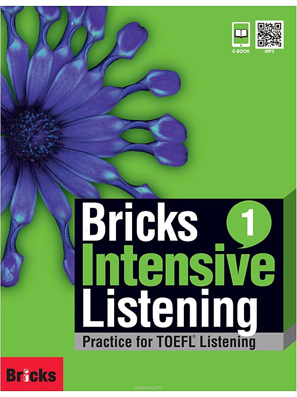 Bricks Intensive Listening 托福听力教材三级全套(学生书+听写表+真题+音频)