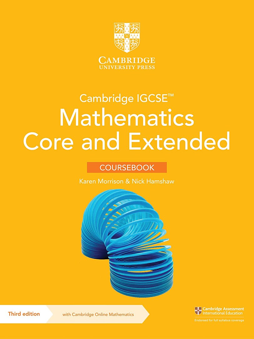 剑桥IGCSE数学课本第三版PDF:Cambridge IGCSE Mathematics Core and Extended Coursebook 电子版下载