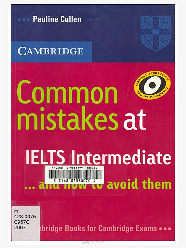 雅思 Common Mistakes 常见错误精讲4本PDF下载(5.0-6.0 与 6.0-7.0 新老版)