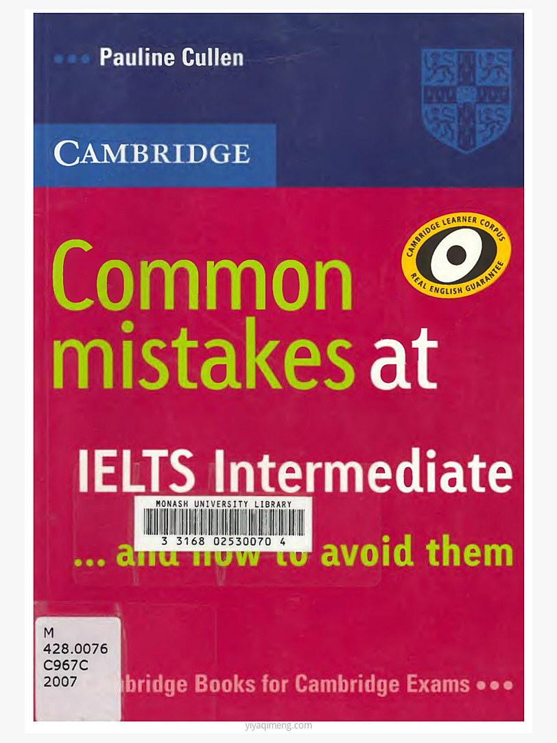 雅思 Common Mistakes 常见错误精讲4本PDF下载(5.0-6.0 与 6.0-7.0 新老版)