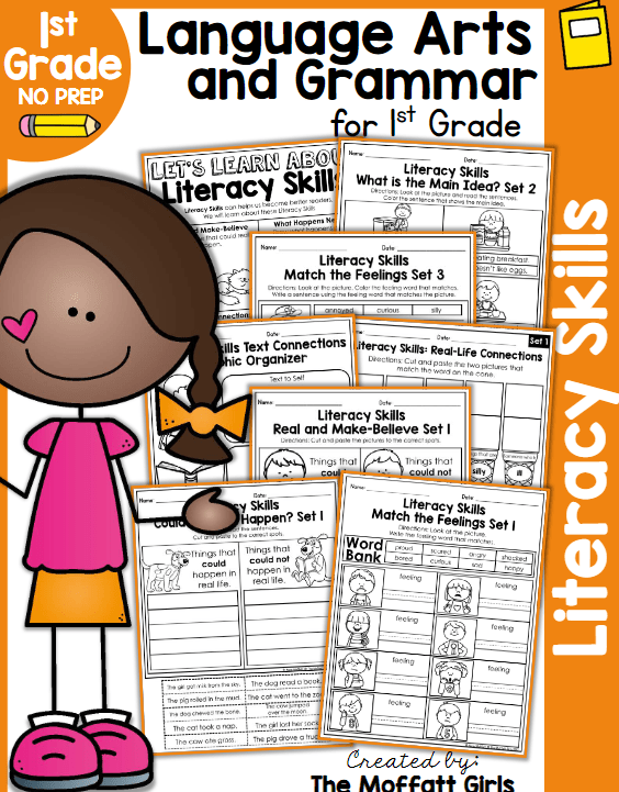 小学1.2年级英语语法启蒙练习Language Art and Grammar Bundle 1-2