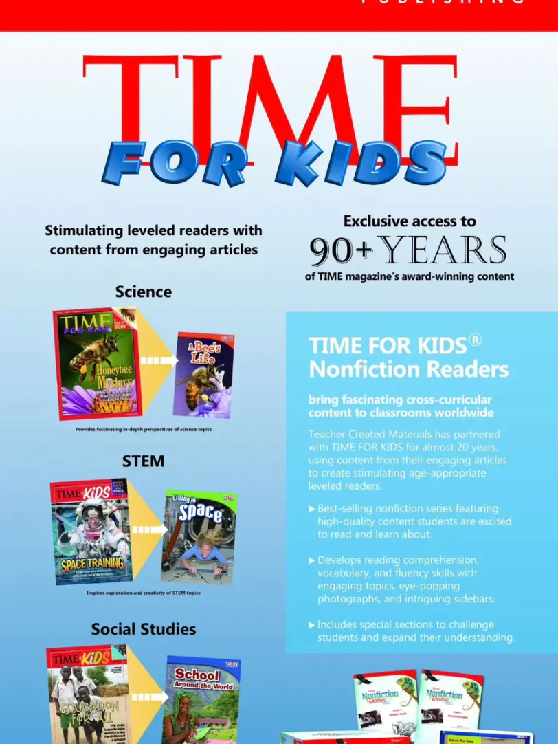 美国TIME for Kids时代周刊少儿版 Treasure配套课外阅读 GK-G5 (教师 学生书)